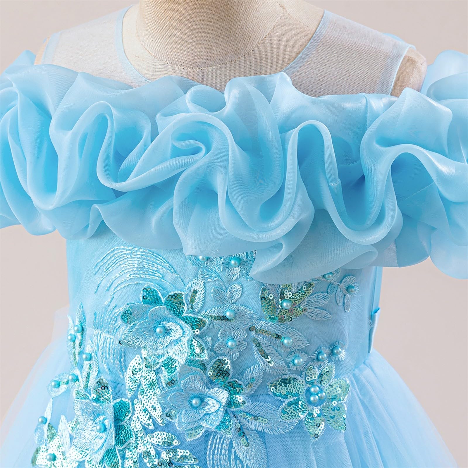 Vestido de tul sin mangas para niña de flores, princesa, dama de honor, boda, concurso, fiesta de cumpleaños, formal, vestido de noche