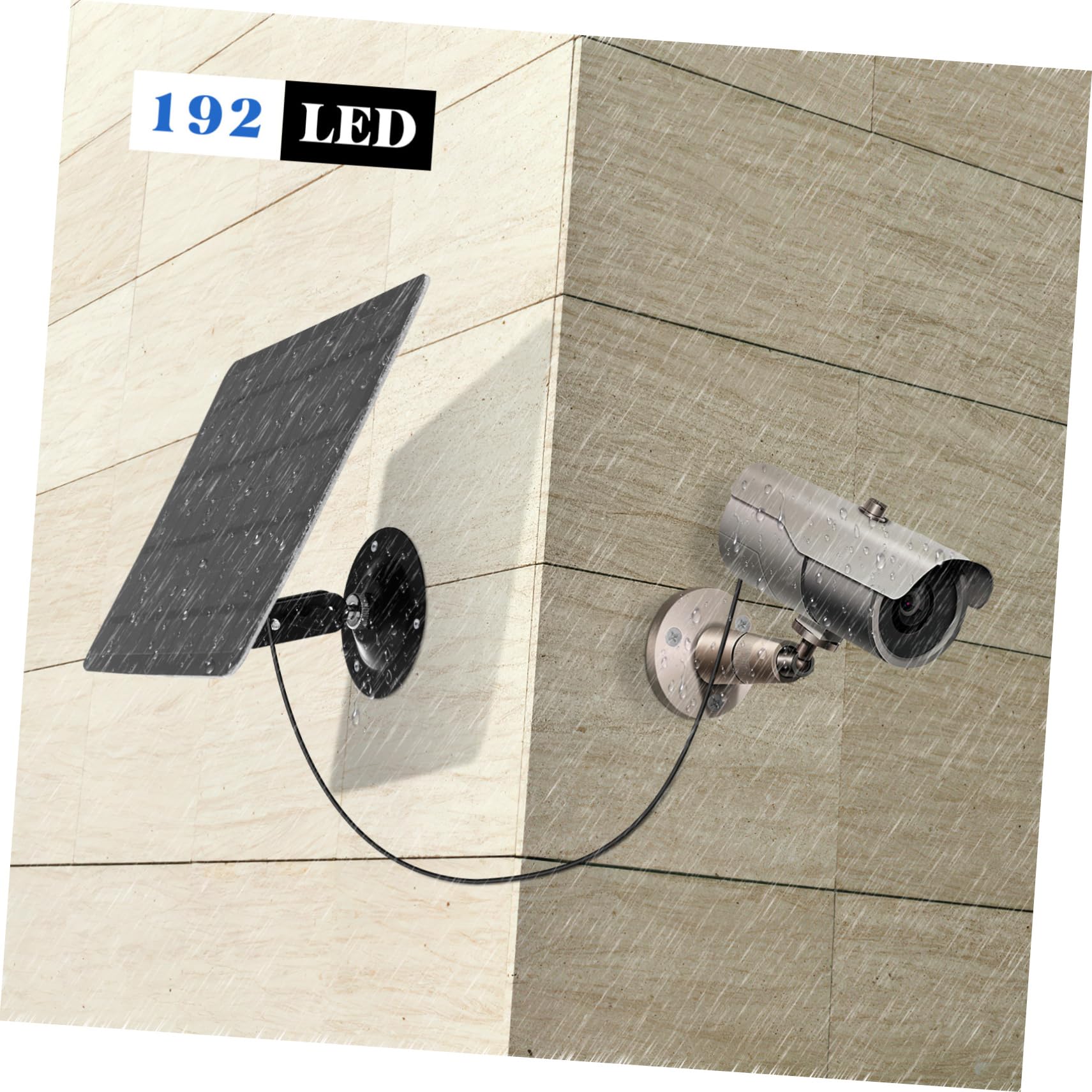 Panneau Solaire Monocristallin Mural 20W pour Caméra de Sécurité