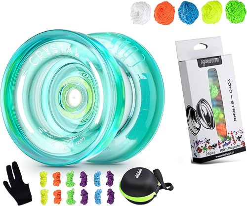 MAGICYOYO Responsive YoYo K2-Plus Crystal Green + 25 Cuerdas Yoyo