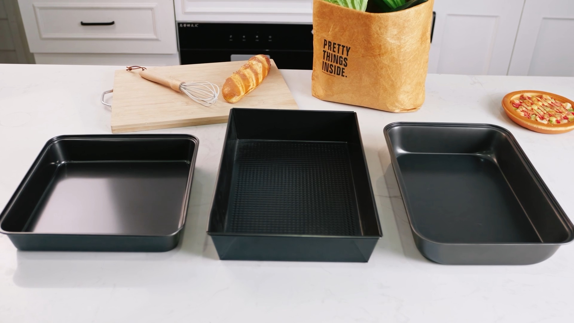 RimCereal Grandma Style Pizza Pan - 2 Pack Rectangular Carbon Steel, 13.5x9.5 Inch, Non Stick