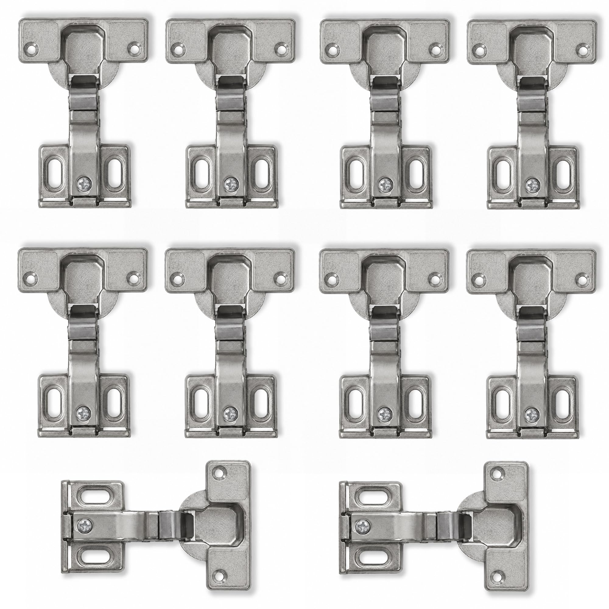 Reliapart 10 Hinges Genuine Hettich Fridge Freezer Cabinet Door Hinge 35Mm Cup, 3Mm Plate, 13–18Mm Overlay, 4 Hole, 15Kg Load, Et 582-72134 (10 Hinges) Suitable For Ikea Cabinets (With Drilling)