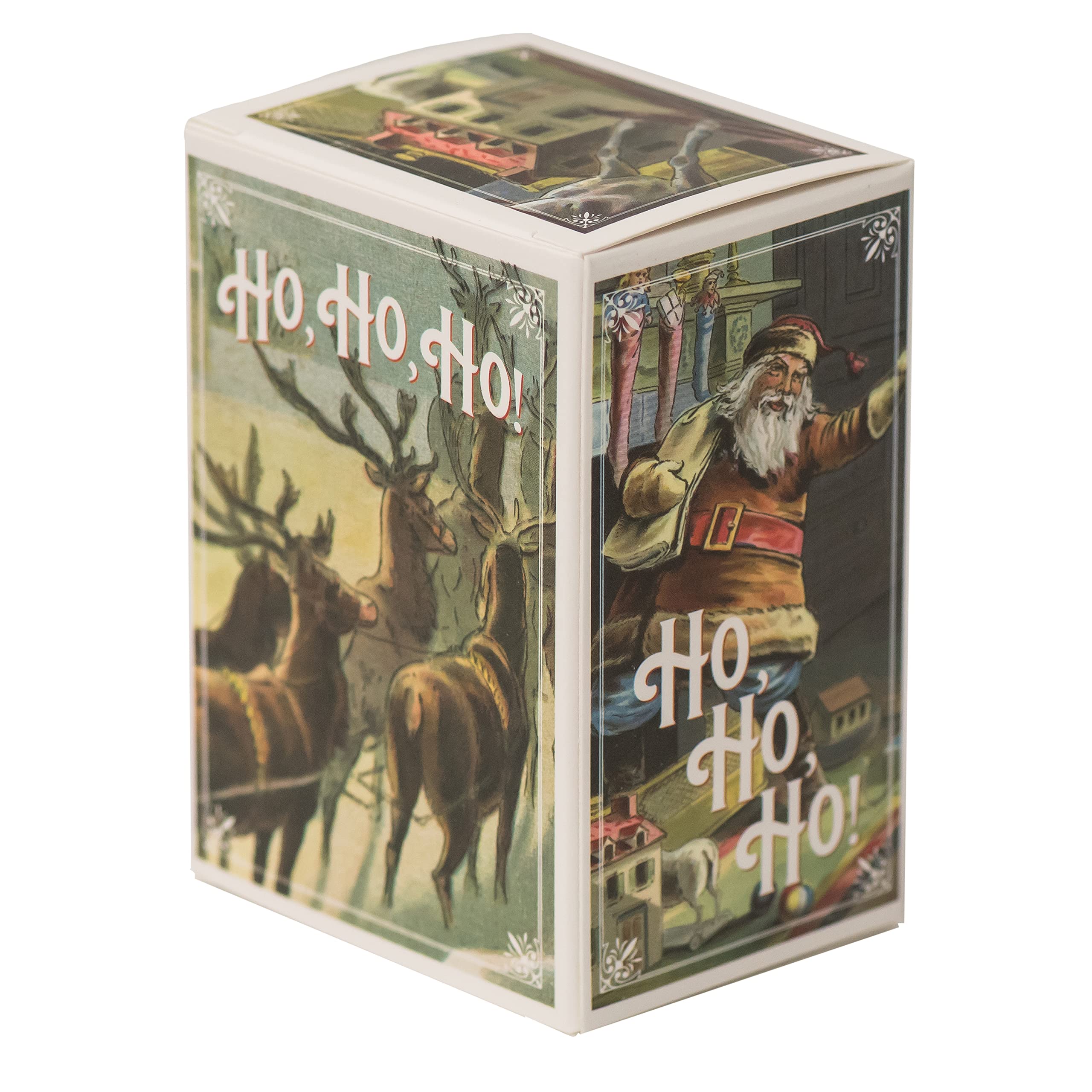 Weihnachts-Geldgeschenkboxen – Vintage Design, Mit Sichtfenster, 8,9x6,3x5,1 Cm, Faltbar