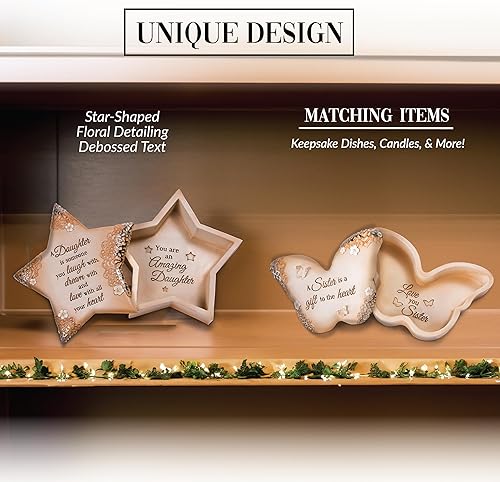 Miniatura 4 de Pavilion Gift Company 19085 - Caja de recuerdos para hija, 3-3/4 x 4 pulgadas, color beige