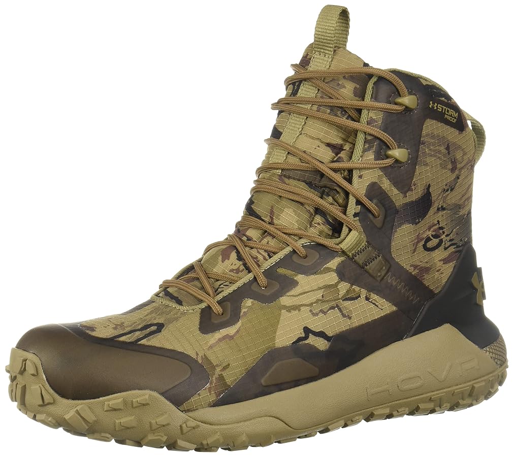 Under Armour HOVR Dawn waterproof hiking boots featuring advanced cushioning technology and rugged outsole design