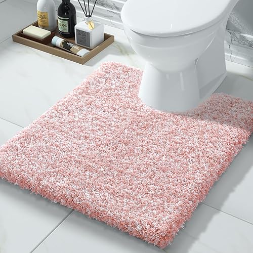 Miniatura 30 de Yimobra Alfombras de baño para baño, 32 x 20 pulgadas, ultra suaves y absorbentes de agua, alfombras de ducha de felpa antideslizantes, tapetes Gris