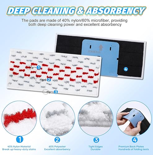 Miniatura 4 de KEEPOW Almohadillas desechables para trapeador húmedo iRobot Braava Jet m6 (6110) (6012) (6112) (6113) Ultimate Robot Mop, almohadillas de