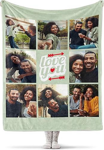 Miniatura 4 de Manta de fotos personalizada para un ser querido o un ser querido, impresa en Estados Unidos, se envía al día siguiente, manta de fotos