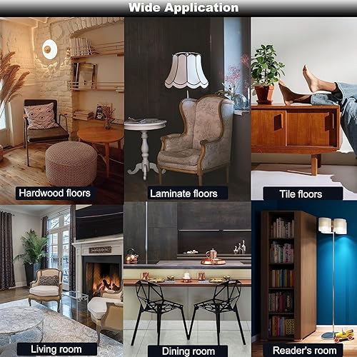 Miniatura 2 de Furnigear Deslizadores de muebles para suelos de madera dura, protectores de silicona para patas de silla, deslizadores de silla, protegen los