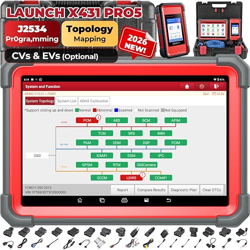 Launch X431 Scanner PRO5 J2534 Pr0gram ECU Coding, Topology, 60+ Reset 2026
