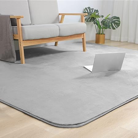 Amazon Co Jp Amazon Co Jp 限定 チチロバ Titiroba ラグ カーペット ラグマット 3畳 防ダニ 抗菌防臭 洗える 滑り止め 夏用 冷房対策 オールシーズン 床暖房対応 北欧 グレー 0 250cm ホーム キッチン