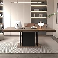 Vista 20 de SSLine Mesa de comedor rectangular extensible de 35 a 118 pulgadas, mesa de reuniones de conferencias súper larga para 6, 8, 12 personas, mesas