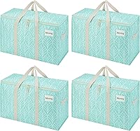 Vista 15 de VENO - Paquete de mudanzas, cajas de almacenamiento para embalaje universitario con tapas alternativas, para dormitorio, extragrande, asas