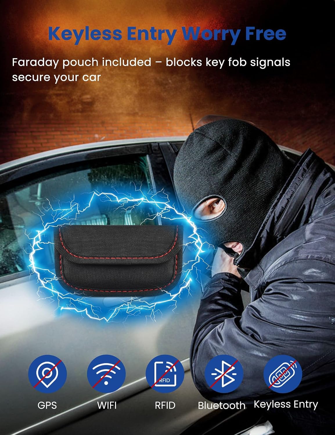 WHonor Magnetic Key Holder Under Car, Magnetic Key Box Key Hider, Hide a Key Outside