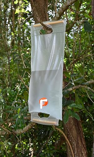 Miniatura 5 de ust Transportador de agua plegable enrollable de 10 litros con asas de madera y sin BPA, construcción transparente para beber, bañarse, acampar,