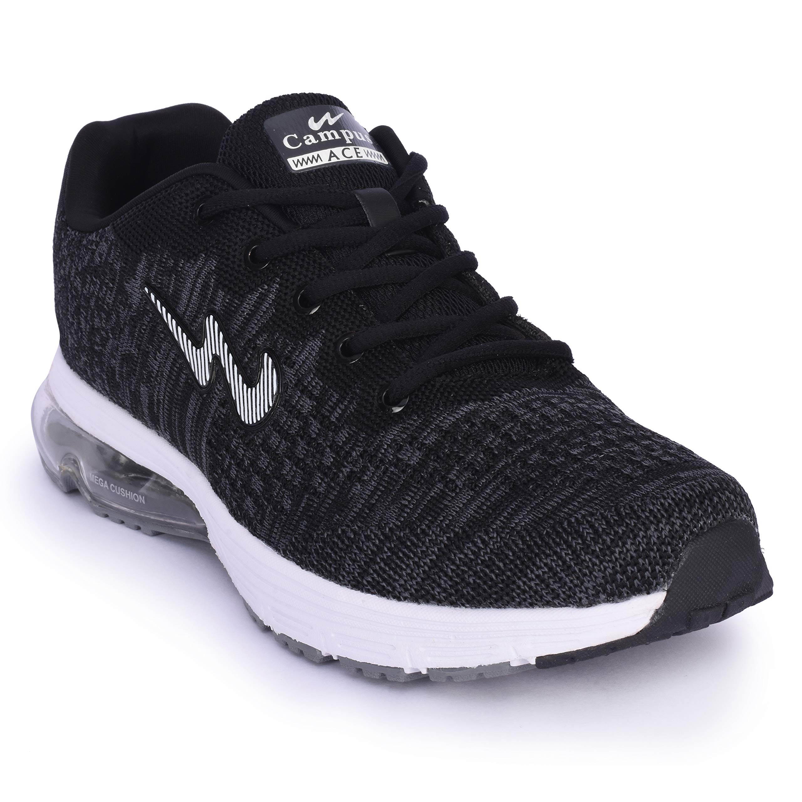 Campus Krish Mens Black Running Shoes -9 UK (B07RC7FPRZ) Amazon Price History, Amazon Price Tracker