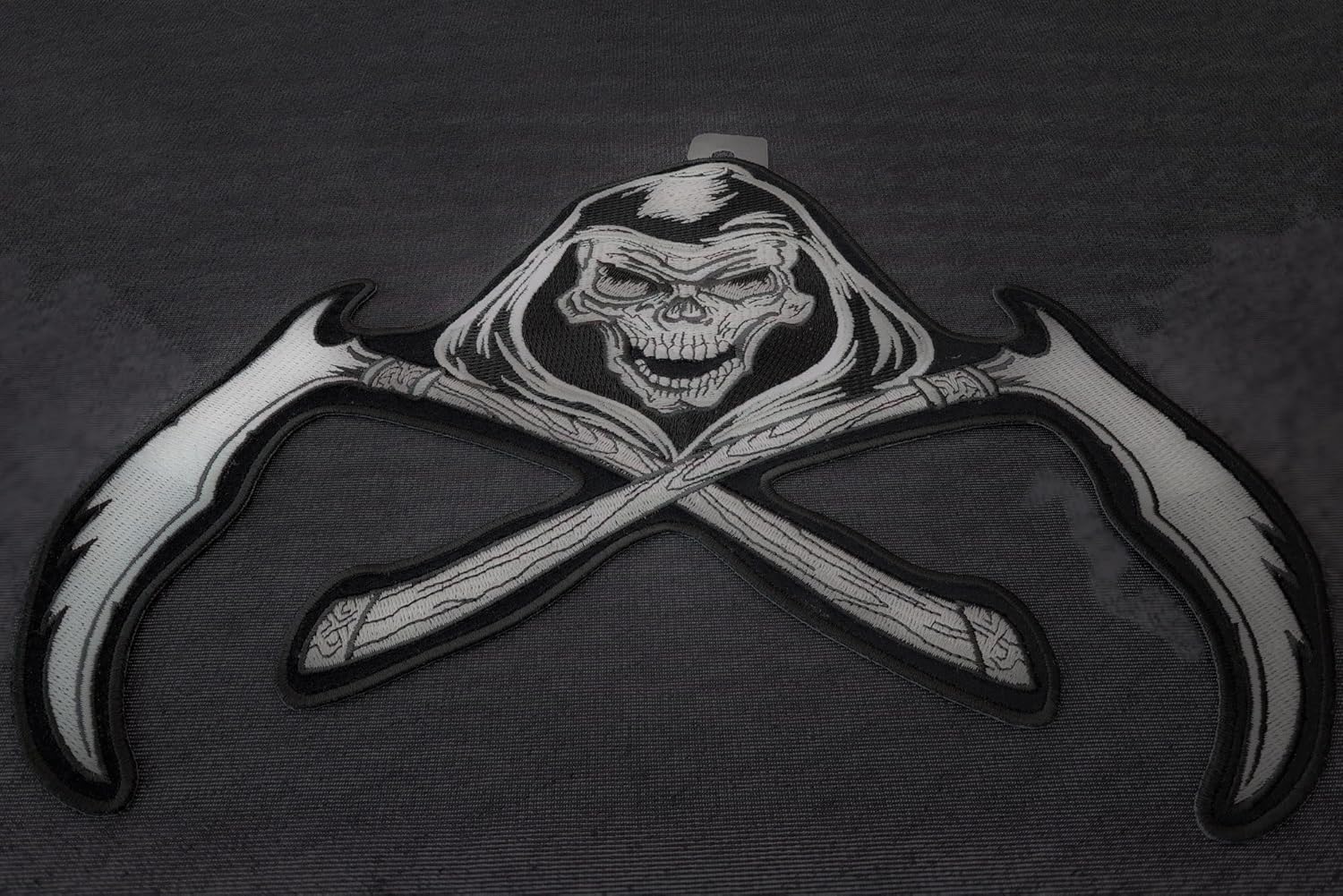 Reaper and Scythes Patch, Large Skull Patches for Biker Jackets (PL5680)