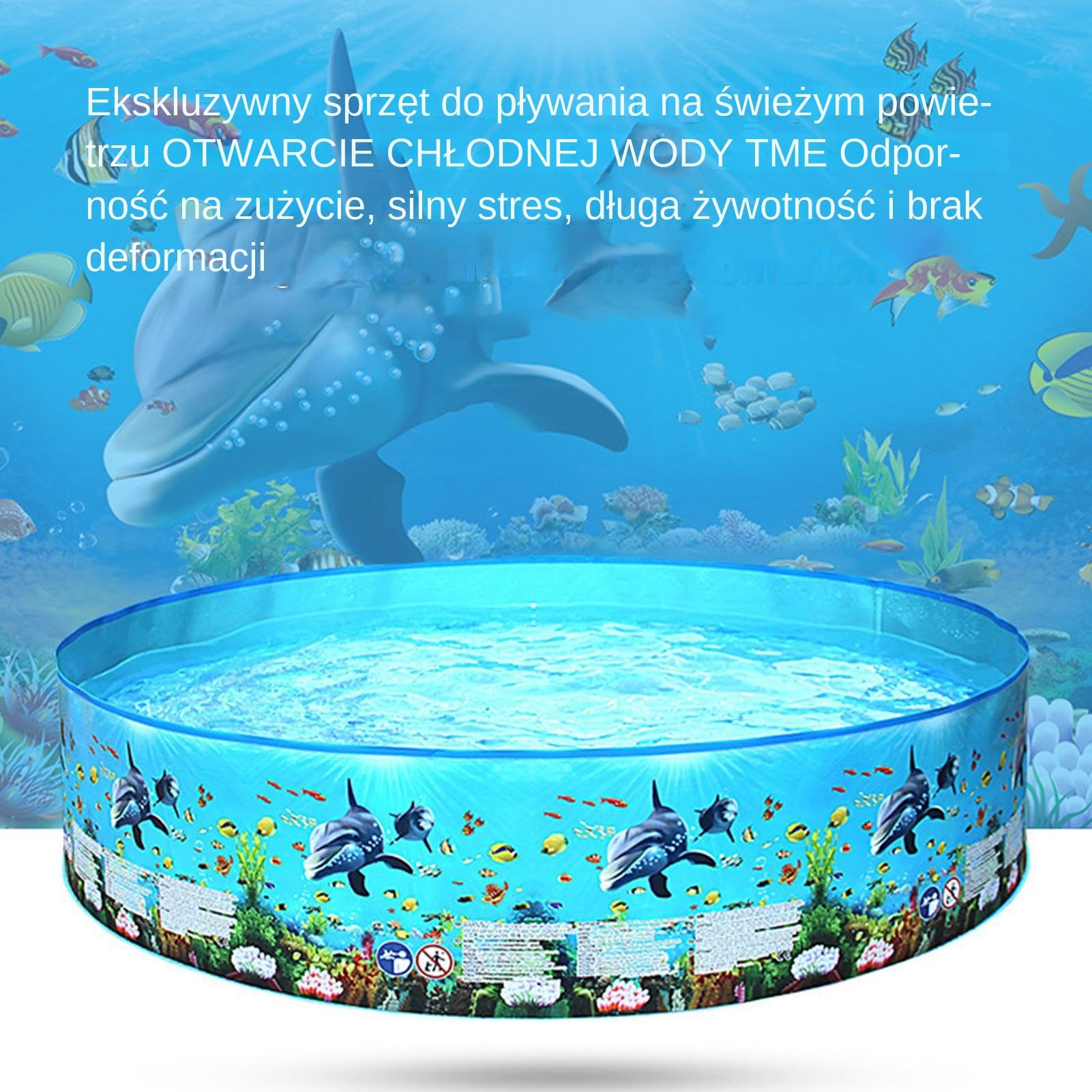Folding Puppy Pool, Non-Slip Splash Pool for Kids and Pets Thickened Foldable Bathing Tub, Baby Girls Boys Doggie Outdoor Play Yard Garden Summer Use 72.05x14.96in