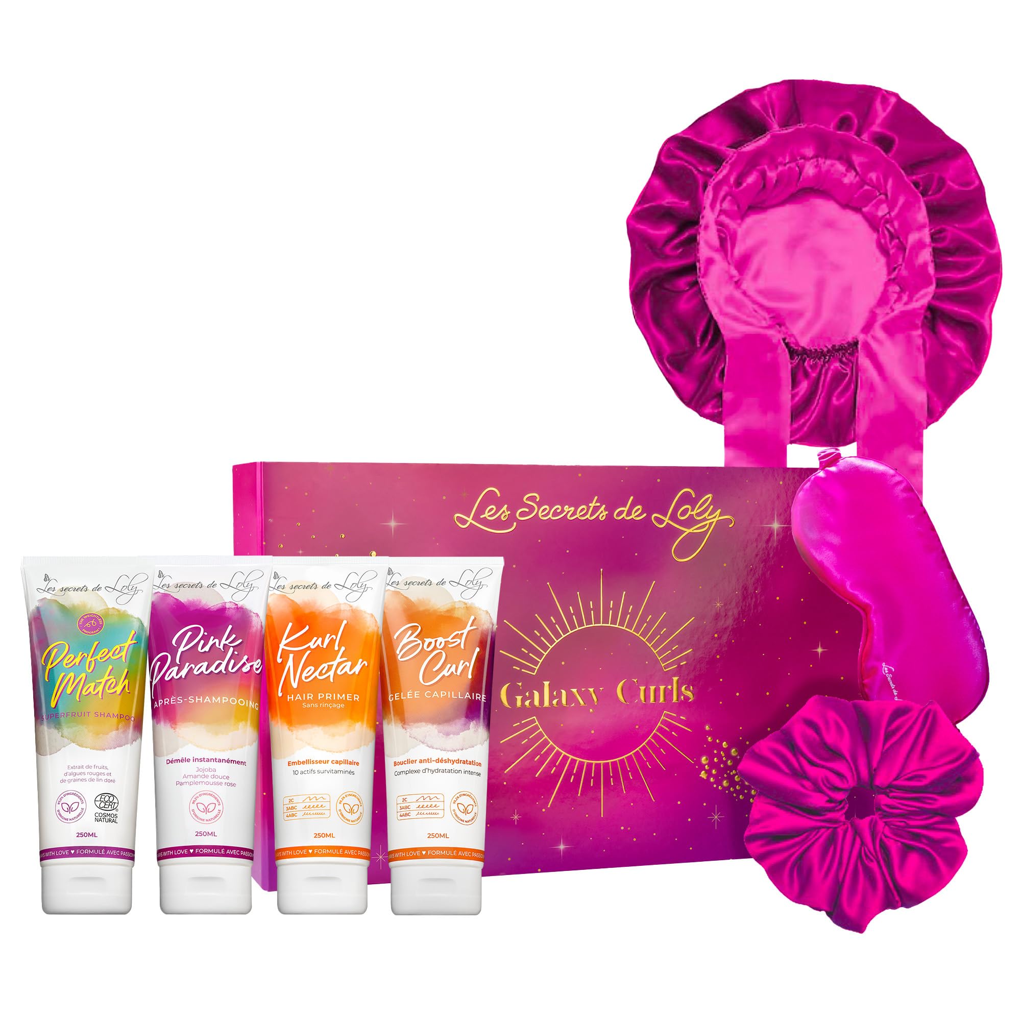 Les Secrets De Loly - Coffret de Noël Bouclés Hydratation Intense & Définition Cheveux Bouclés Formule Naturelle 97% Gal