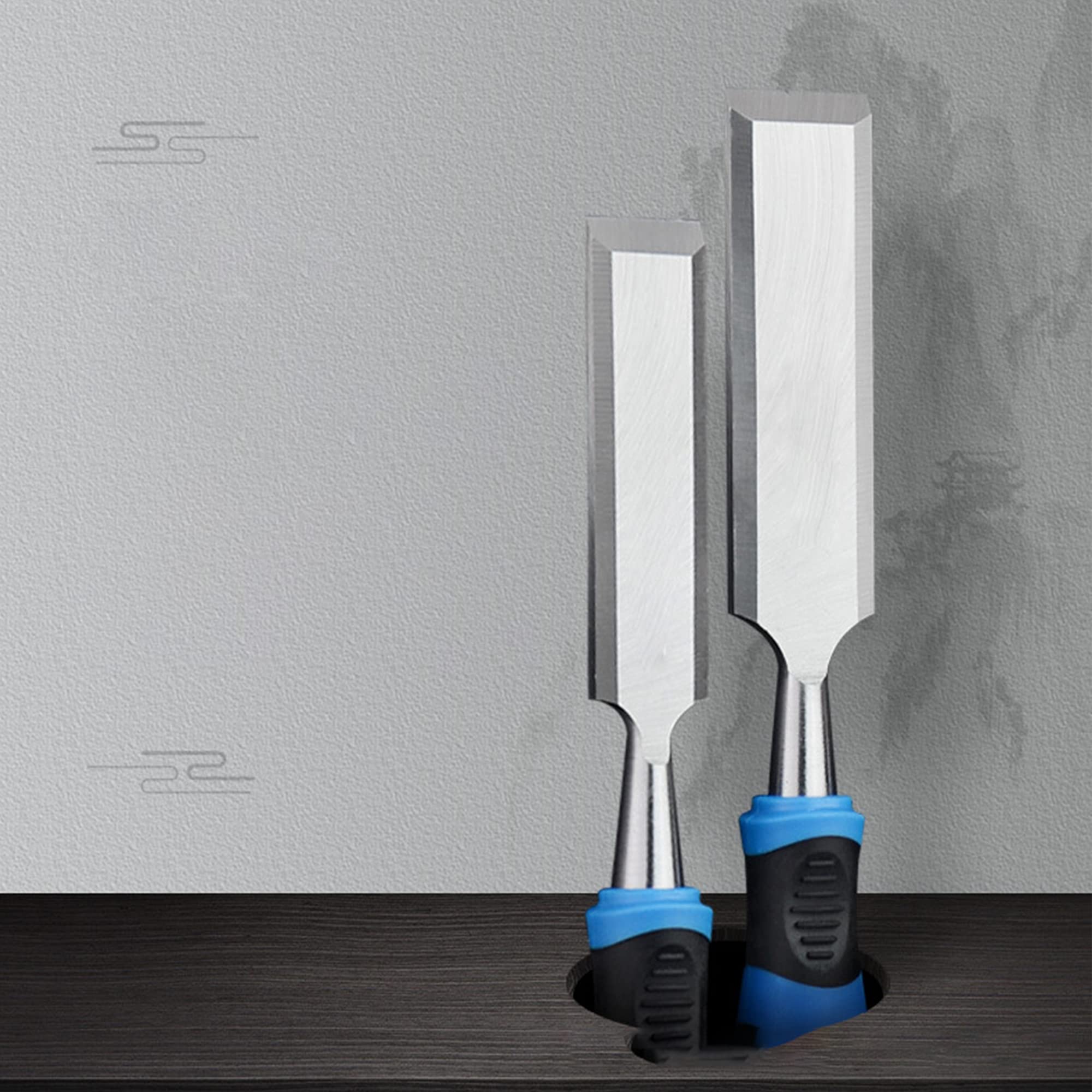 Scalpelli da legno Set di 11 scalpelli per legno acciaio ad alto tenore di carbonio scalpelli da legno per falegnameria di intaglio del legno rifilatura dei bordi