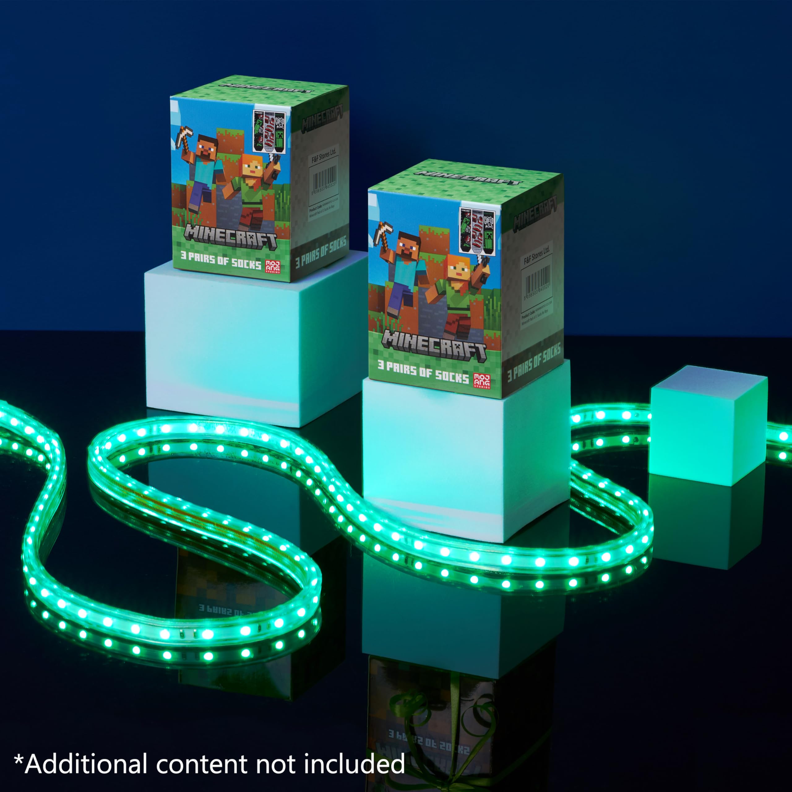 MINECRAFT Calzini Bambino - Calze Bambino in Cotone - Calzini Ragazzo Taglia Unica Pacco da 3/5 Gadget Regalo