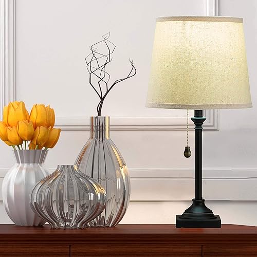 Miniatura 3 de Ciata Perilla de madera con acabado de nogal con cadena de cuentas de 12 pulgadas, paquete de 2 unidades