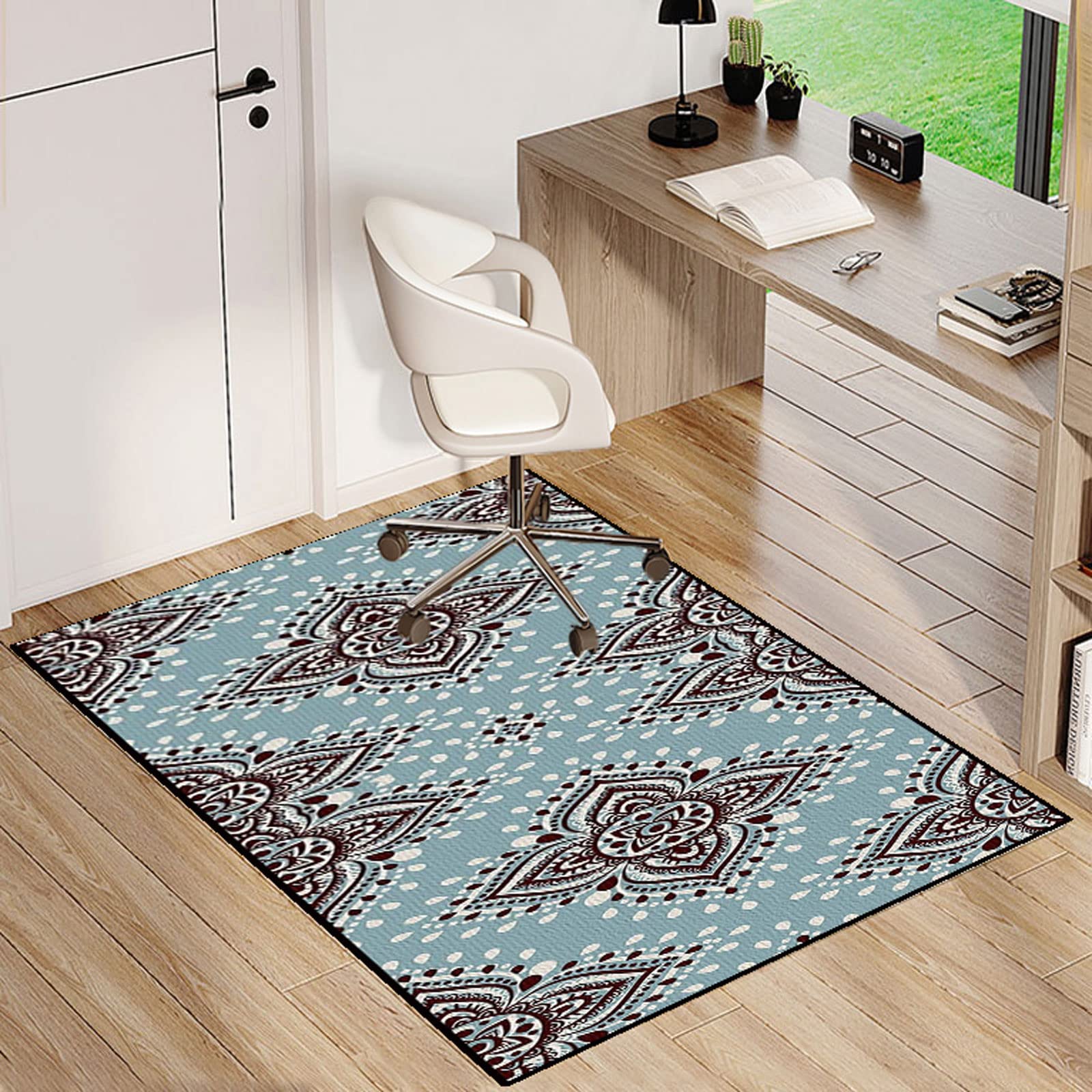 Single tree forest Office Chair Mat,Chair Mat For Hardwood Floors,Multi-Purpose Protector Chair Carpet For Home And Office — image 1