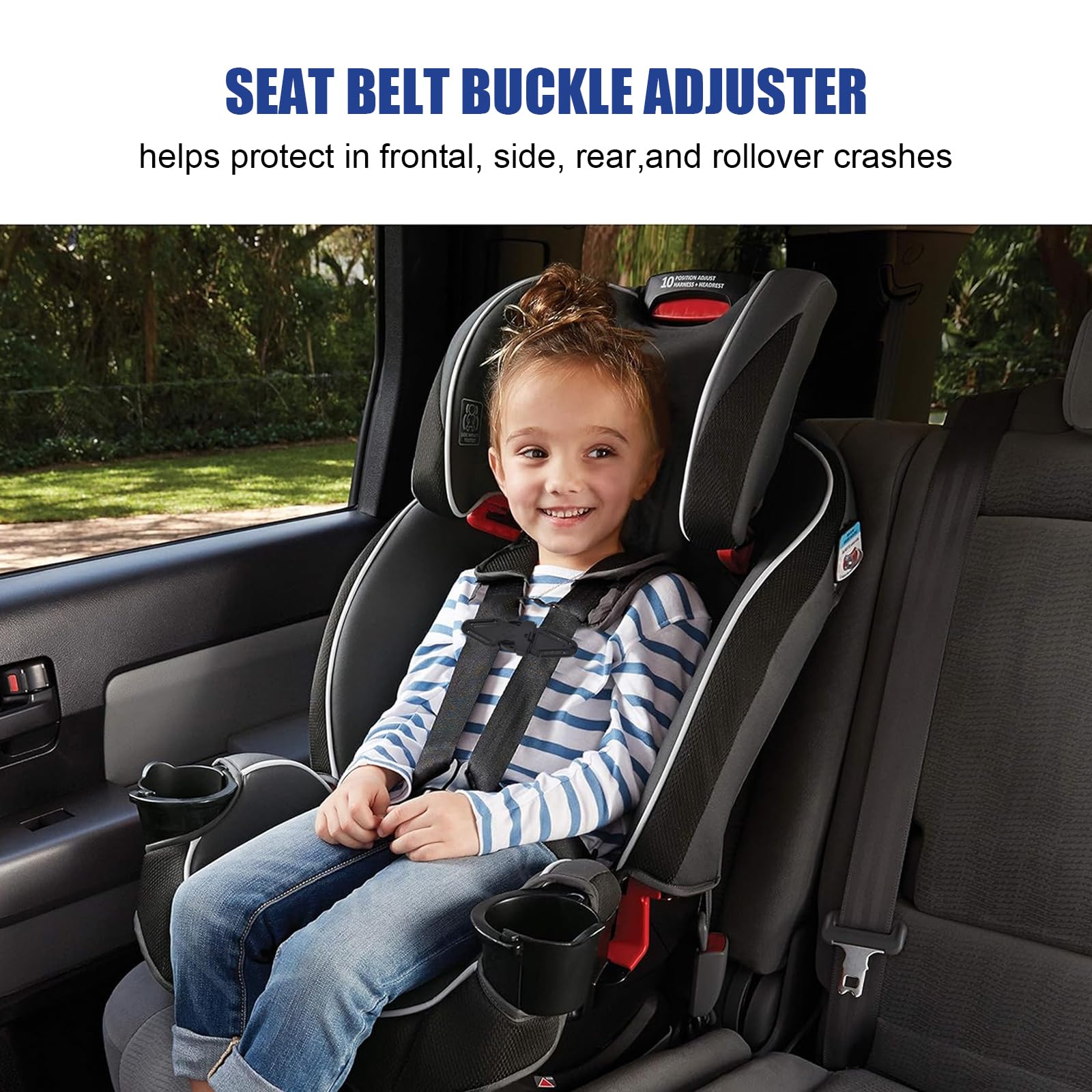 2 Clips de Seguridad para Silla de Coche Infantil, Hebilla de Seguridad para Silla de Coche, Clip de Seguridad para Cinturón de Seguridad Infantil, Extensor de Cinturón de Seguridad