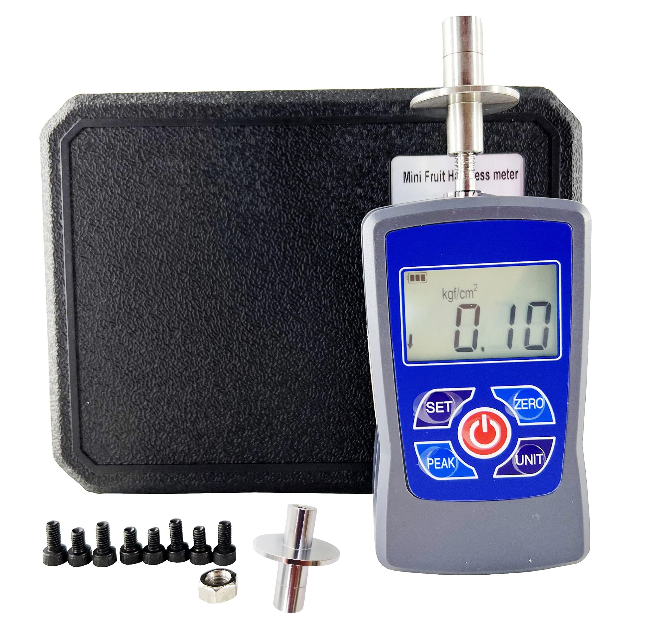 Probador Digital de dureza de Frutas, penetrómetro, esclerómetro, etc., Rango de medición de 0,2 a 15 kgf/cm2 (×105 Pa), función de Alarma Sonora