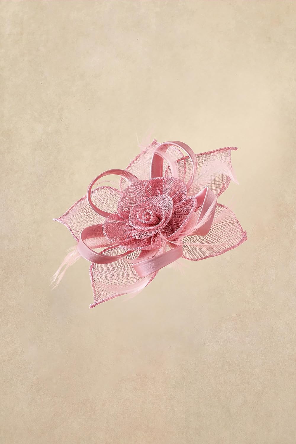 BABEYOND Fascinators Hats for Women - Tea Party Kentucky Fascinator Flower Derby Hat Linen Feathers Headband with Hair Clip - Image 2