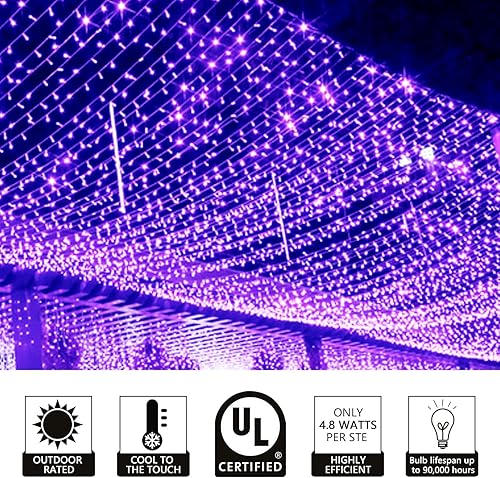 Miniatura 3 de 50 luces LED de 0.197 in, con certificación UL, mini luces LED para exteriores, para jardín, patio, Halloween, árboles de Navidad, decoración de