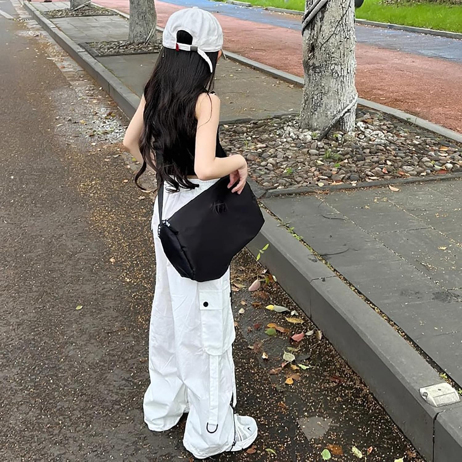 Girls Cargo Pants Wide Leg Joggers for Active Play Dance and Outdoor Comfort in All Seasons