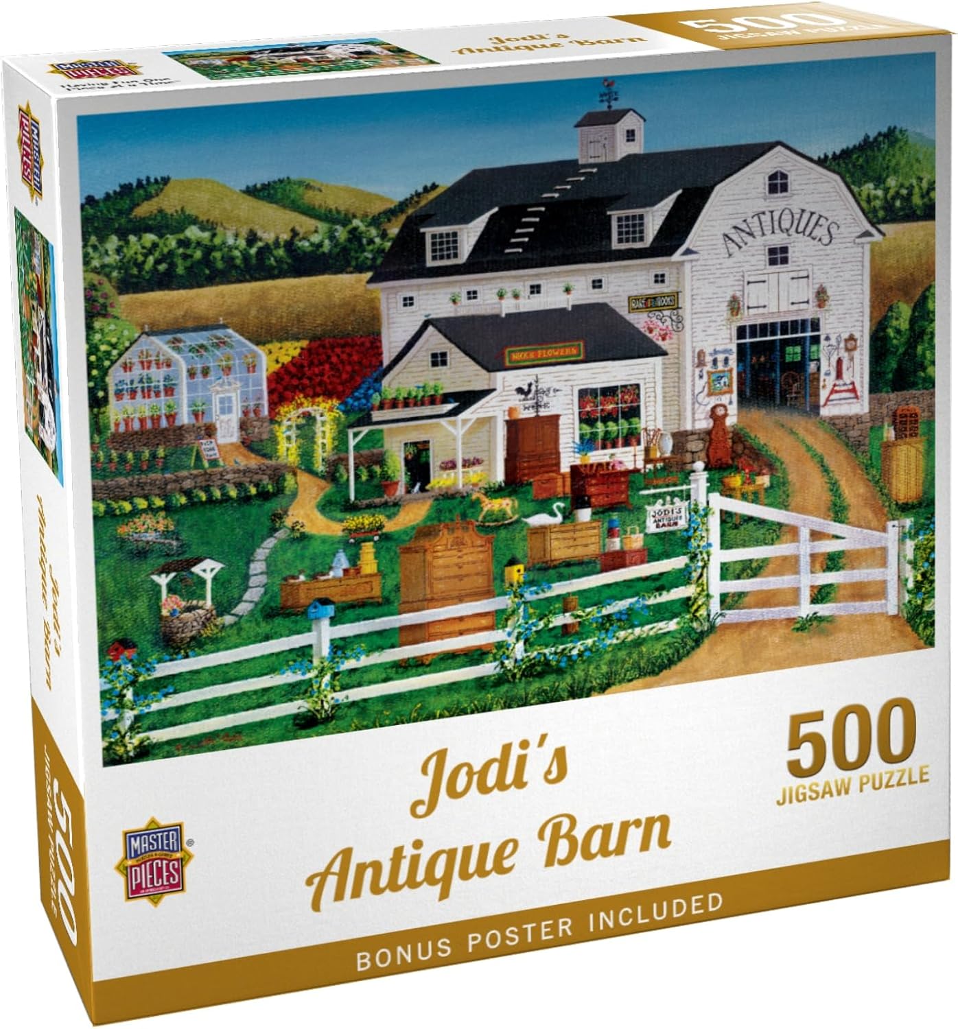 MasterPieces 300 Piece EZ Grip Jigsaw Puzzle - Jodi’s Antique Barn - 18"x24"