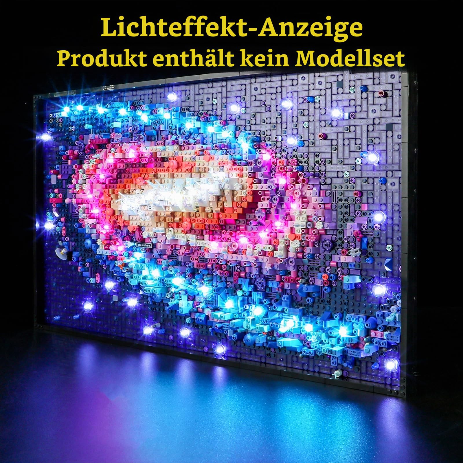 GEAMENT LED Licht-Set Kompatibel mit LEGO Die Milchstraßen Galaxie - Beleuchtungsset für Art 31212 (Modell-Set Nicht enthalten)