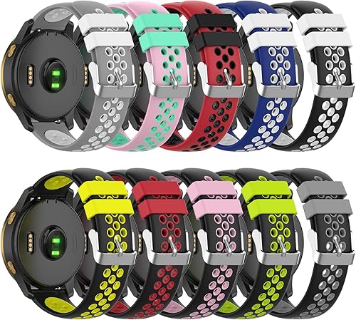 Miniatura 7 de FitTurn - Bandas de liberación rápida de 0.787in para Garmin Approach S40Forerunner 245 645 música, VenuGalaxy Active 2, correa suave