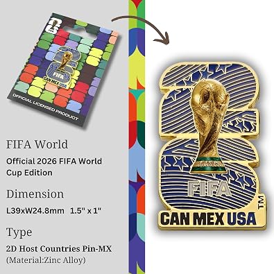 Official FIFA World Cup 2026 Edition Specialty Pins - Historical - Timeless Collectors Item - Premium Weighted Zinc Alloy