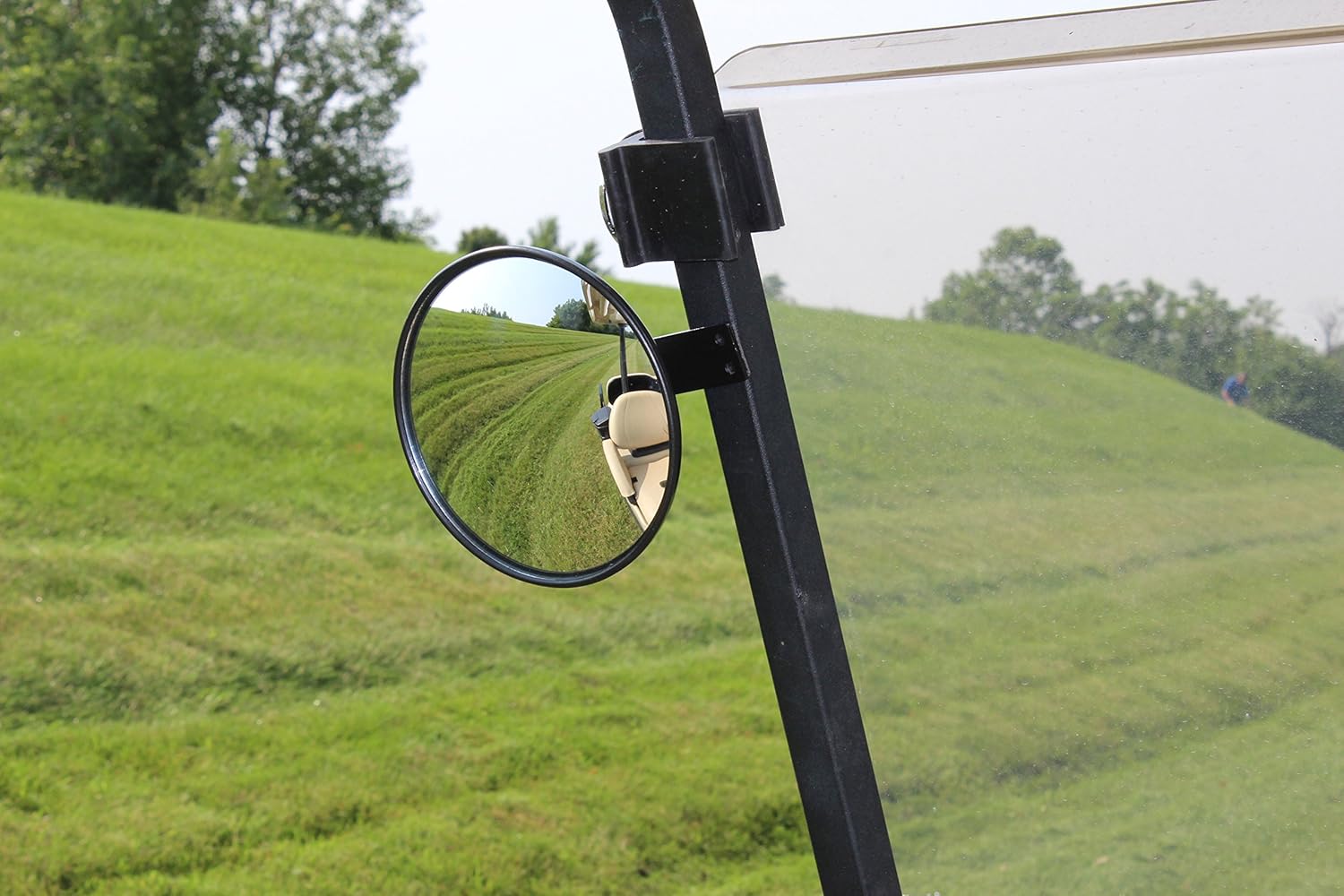 Pair of 6" Spot Mirrors for Golf Carts Such as Ez Go, Club Car, Yamaha