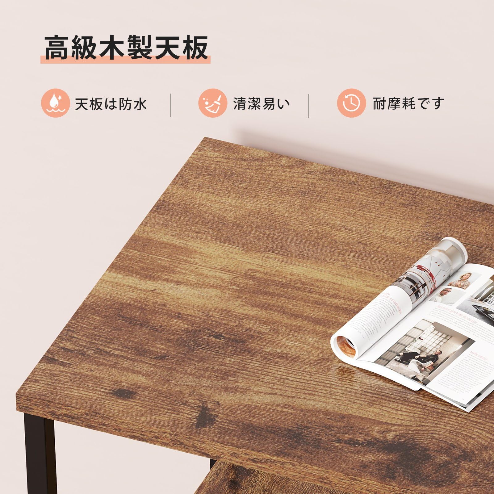 Amazon.co.jp: Maihail サイドキャビネット デスクワゴン 布製 袖机 層