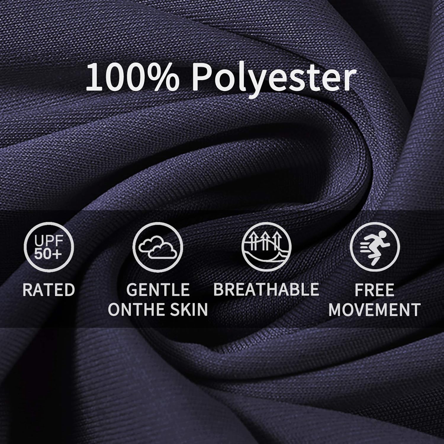 LastFor1 Women's Polo Sleeveless Shirts UPF 50+ Quick Dry Golf Tennis Athletic Tank Tops Outdoor Sports Navy M - Image 3