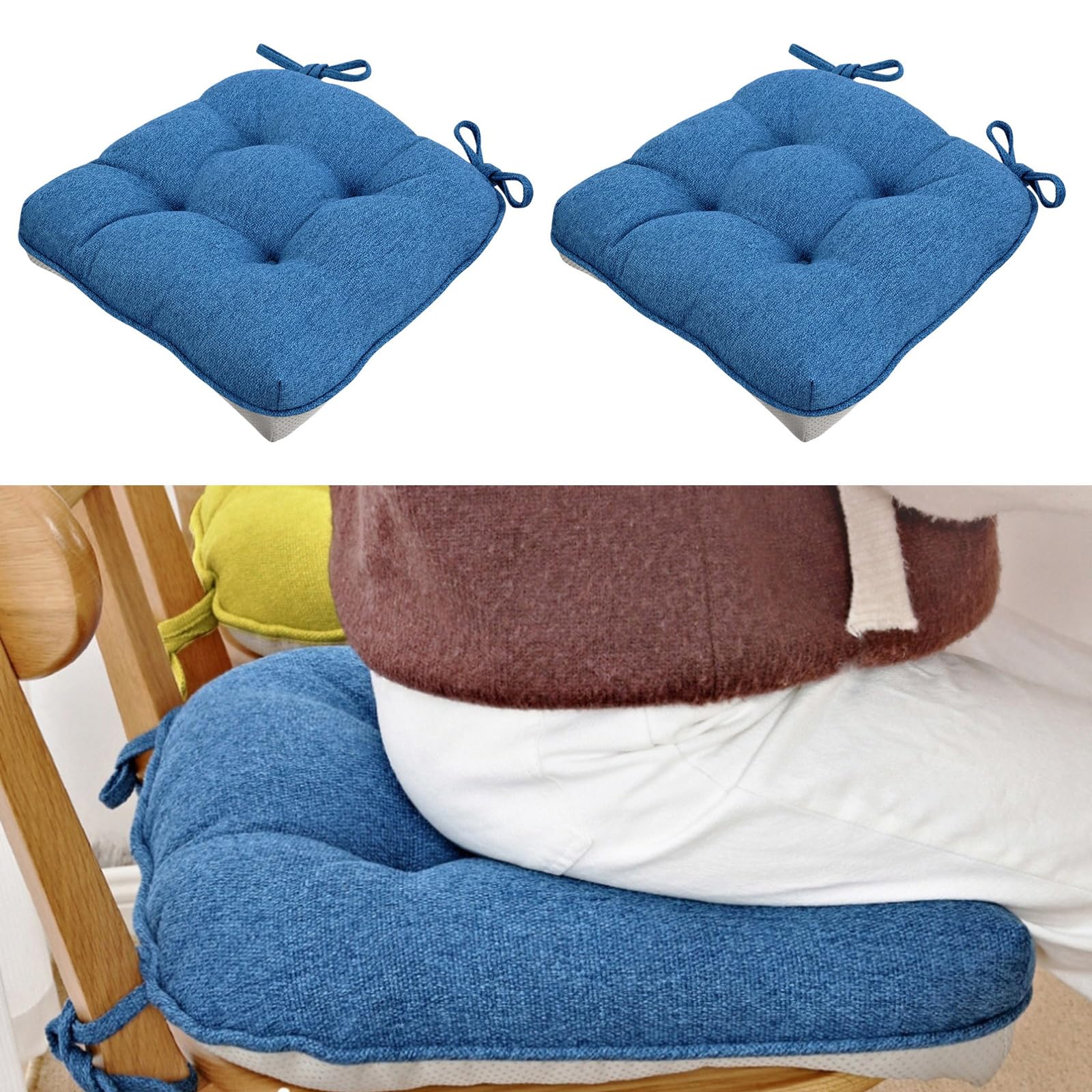 Cuscino da seduta in tessuto di cotone traspirante per casa e ufficio, cuscino da seduta in cotone