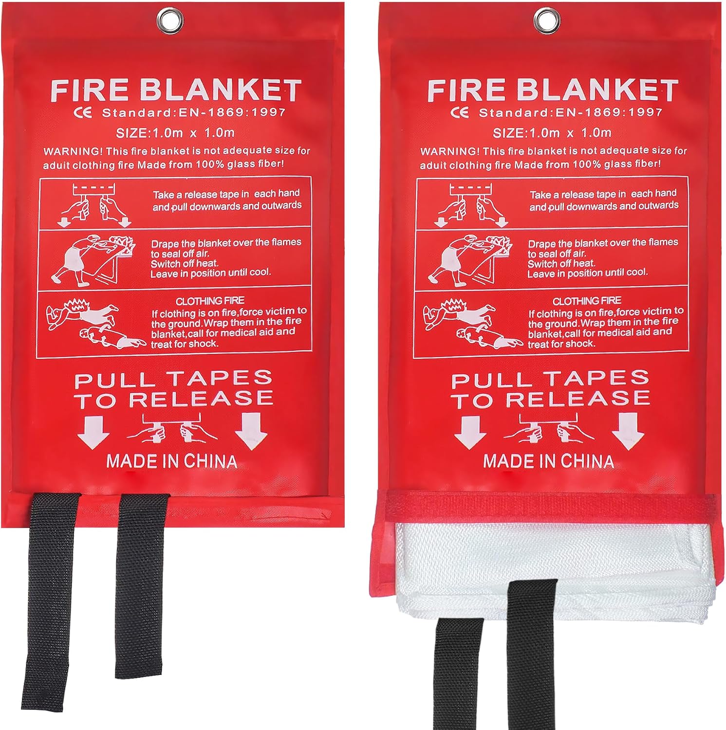 Swanaryo Emergency Fire Blanket for Kitchen, Suppression Flame Retardent Safety