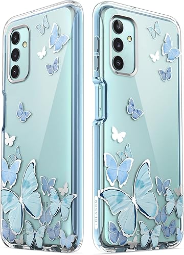 Miniatura 6 de i-Blason Cosmo - Funda protectora delgada de cuerpo completo para Samsung Galaxy A13 4G y 5G, con protector de pantalla integrado (mariposa azul)