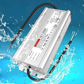 12V 350W IP67 Waterproof Outdoor Power Supply, AC 110-260V to DC 12 Volt LED Driver, Transformer,Adapter for LED Strip Light, 3D Printer, Computer Project, CCTV