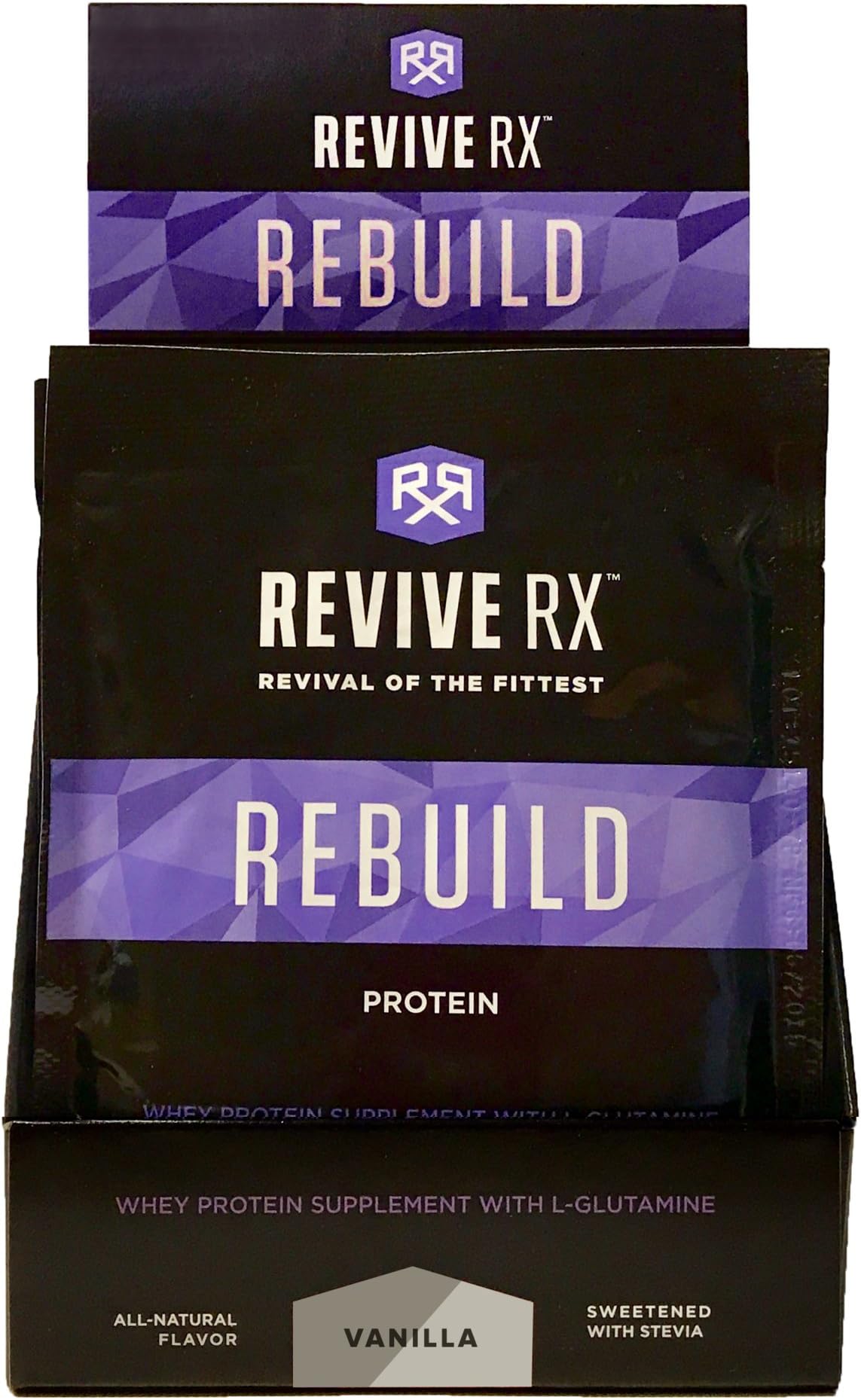 Rebuild Whey Protein Isolate Singles 39 Grams Each (8 Pack), Vanilla