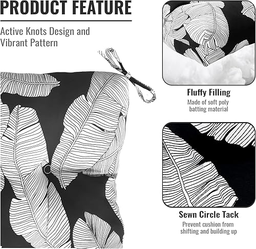 Miniatura 4 de Cojines Adirondack para sillas de patio con respaldo alto para exteriores, cojines Adirondack para jardín, porche, uso en silla de oficina en casa,