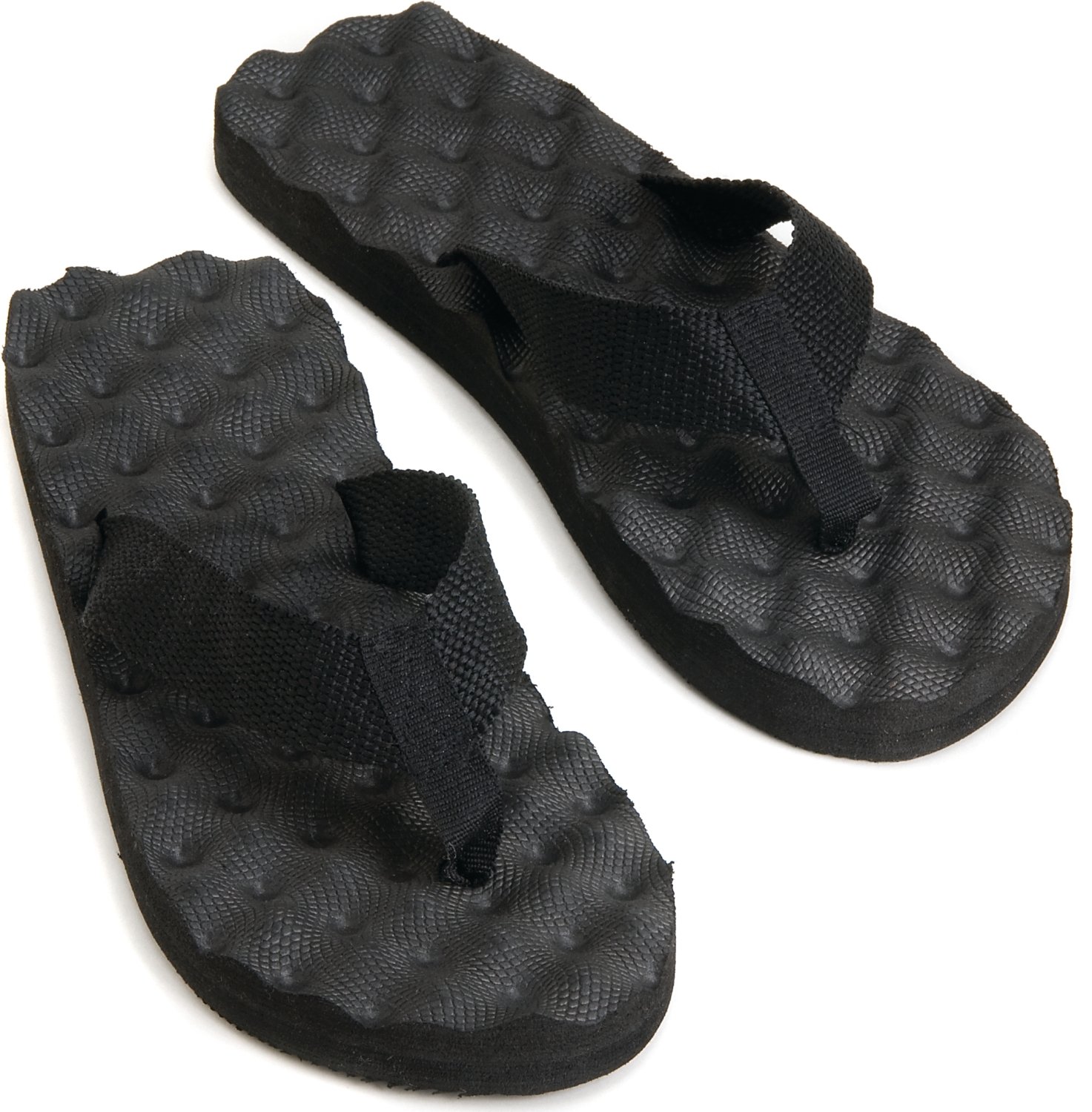 J2 Stars Summer Boa Flip Flops - Black SIZE 9