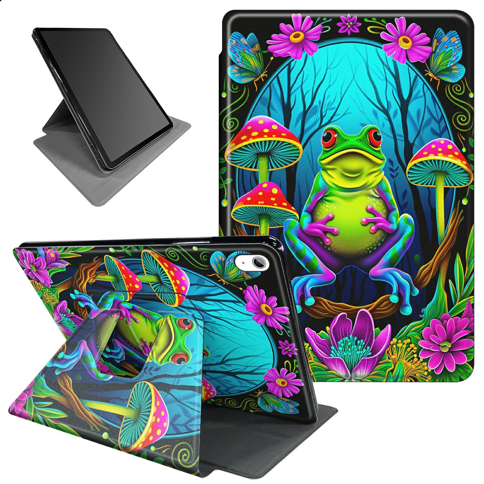 BFSEROBJ for iPad Air 13 inch Case (M2) 360 Rotating Degree Stand Smart Cover with Auto Wake/Sleep Case for iPad Air 13 inch 2024 Release - Colorful