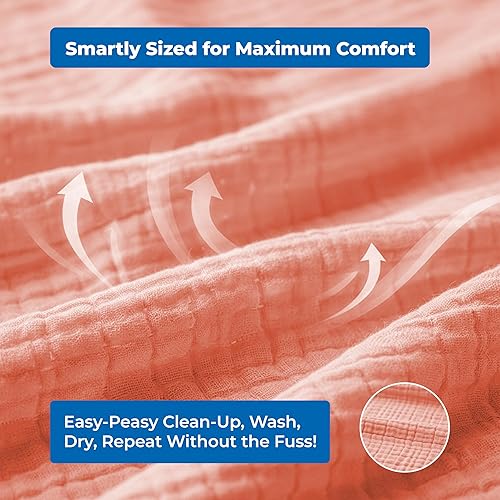 Miniatura 5 de Fundas de lactancia, 100% muselina de algodón orgánico. Transpirables, hermosas, privacidad completa. Fabricado por una madre. Empresa de EE. UU