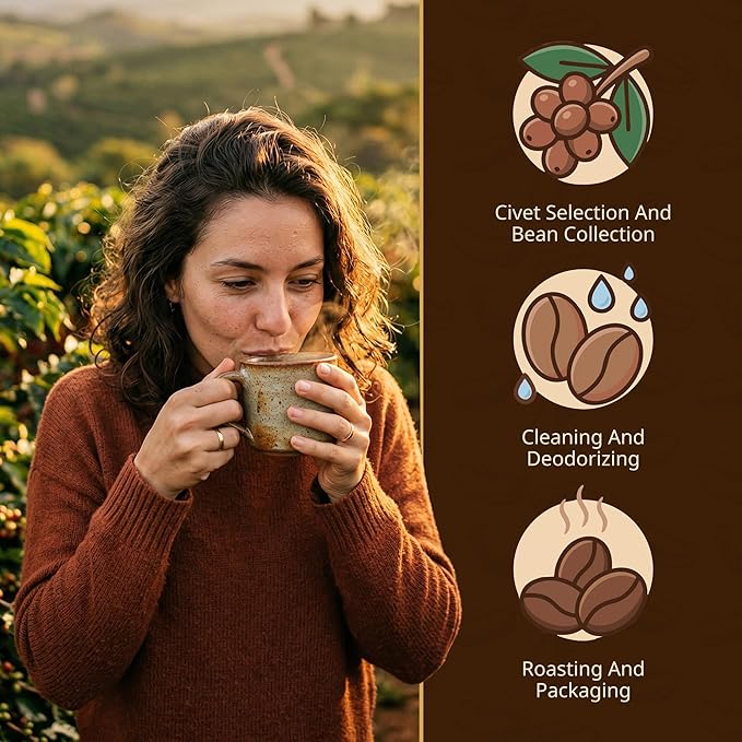 Café en Grano Gate to Nature Wild Civet Arabica 113 g miniatura 5