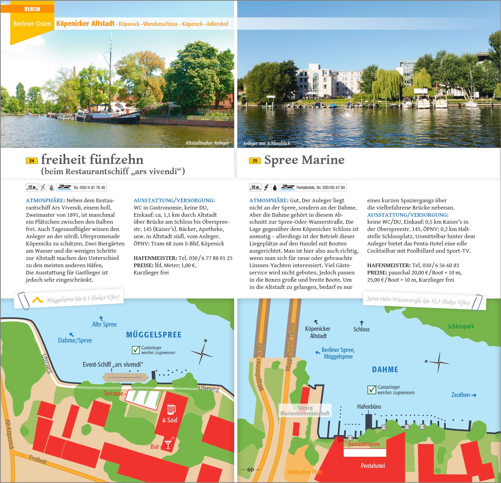 Hafenführer für Hausboote Berlin & Brandenburg: Spree, Dahme, Untere Havel mit Potsdam - Die schönsten Häfen und Liegeplätze für Hausboot, Motoryacht und Segler