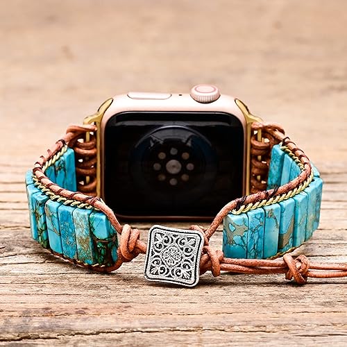 Miniatura 4 de BOBLUL Handmade Beaded Watch Band Bracelet for Women Compatible with Apple Watch 38mm40mm41mm42mm44mm45mm-Watch Strap Band for Iwatch Series